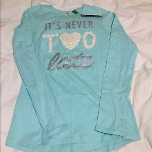 NWT fun girls long sleeve tee Benetton